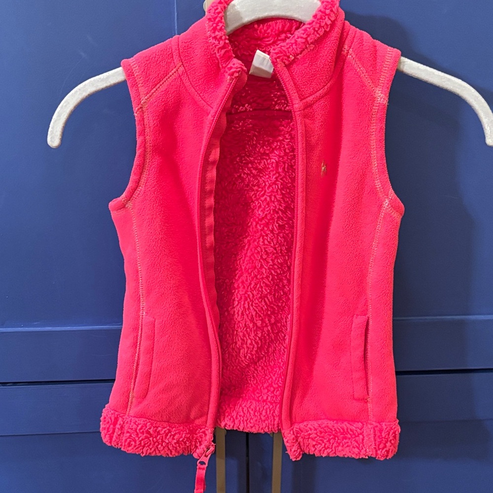 Old Navy Girls Pink Fleece Vest